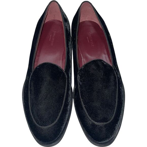 SuitSupply Black Velvet Loafers    Size: EU 41 / US 8 - Picture 1 of 7
